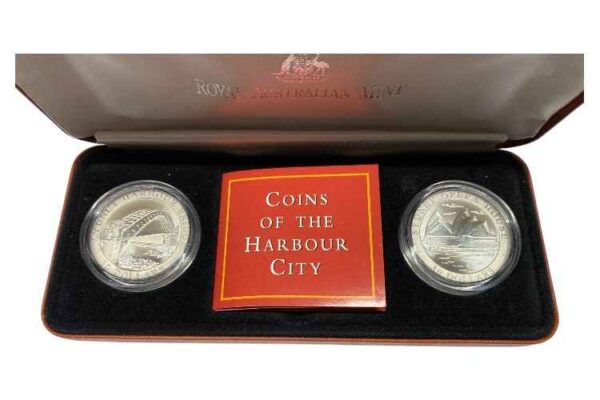 1997 $10 Coins of the Harbour City Sydney Two Fine Silver Coin Set - Image 3