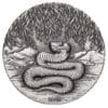 2025 $2 Year of the Snake Australian Lunar Series III 2oz Silver Antiqued Coin - Image 2