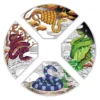 2025 Snake Quadrant Chinese Lunar Year 1oz Silver 4 Coin Set - Image 3