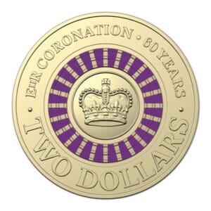 2013 $2 UNC Queen's Coronation 60th Anniversary Coin