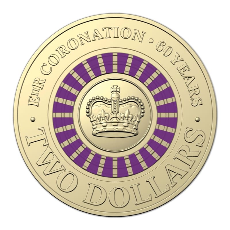 2013 $2 UNC Queen's Coronation 60th Anniversary Coin