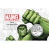 2019 $1 Hulk™ Marvel Series Tuvalu 1oz Silver BU Carded Coin