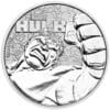 2019 $1 Hulk™ Marvel Series Tuvalu 1oz Silver BU Carded Coin - Image 2