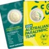 2024 $1 Australian Paralympic Team UNC Coloured Carded Coin - Image 2
