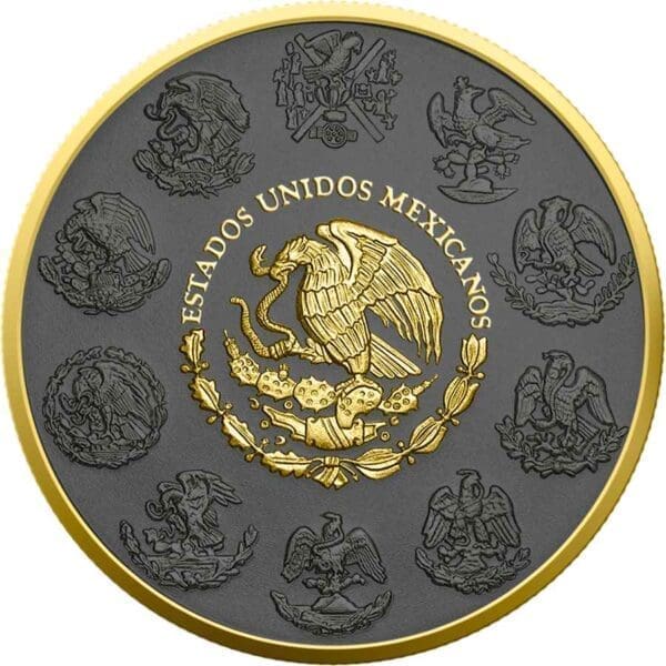 2024 Golden Ring Mexico 1oz Silver Gilded Libertad - Image 2