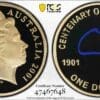 PR69DCAM 2001 $1 Centenary of Federation Australia Proof Coloured Coin