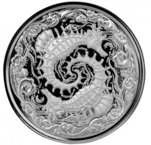 2024 $2 Seahorse 1oz Silver Samoa Proof-Like Coin