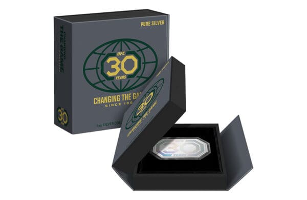 2023 $2 UFC® 30th Anniversary 1oz Silver Proof Coin - Image 3