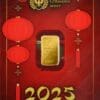 2025 1g Year of the Snake Germania Mint 999.9 Pure Gold Minted Bar