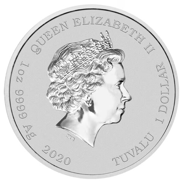 2020 $1 Venom™ Marvel Series Tuvalu 1oz Silver BU Carded Coin - Image 3