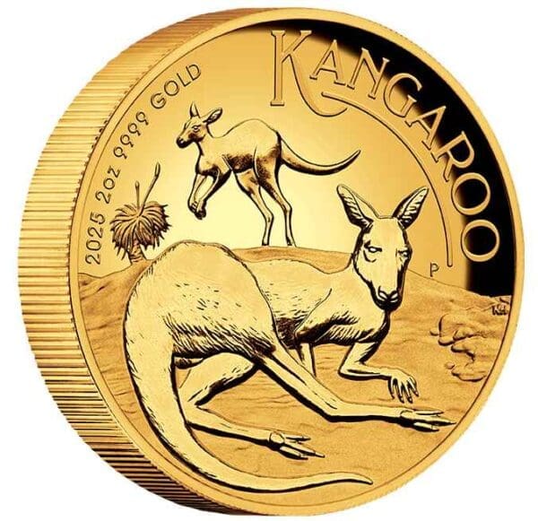 2025 Australian Kangaroo 2oz Gold Proof High Relief Coin - Image 2