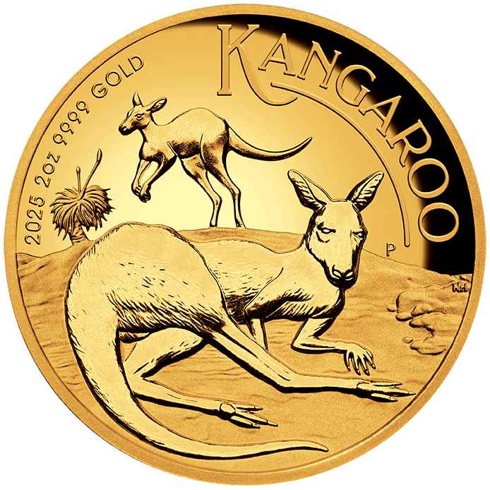 2025 Australian Kangaroo 2oz Gold Proof High Relief Coin
