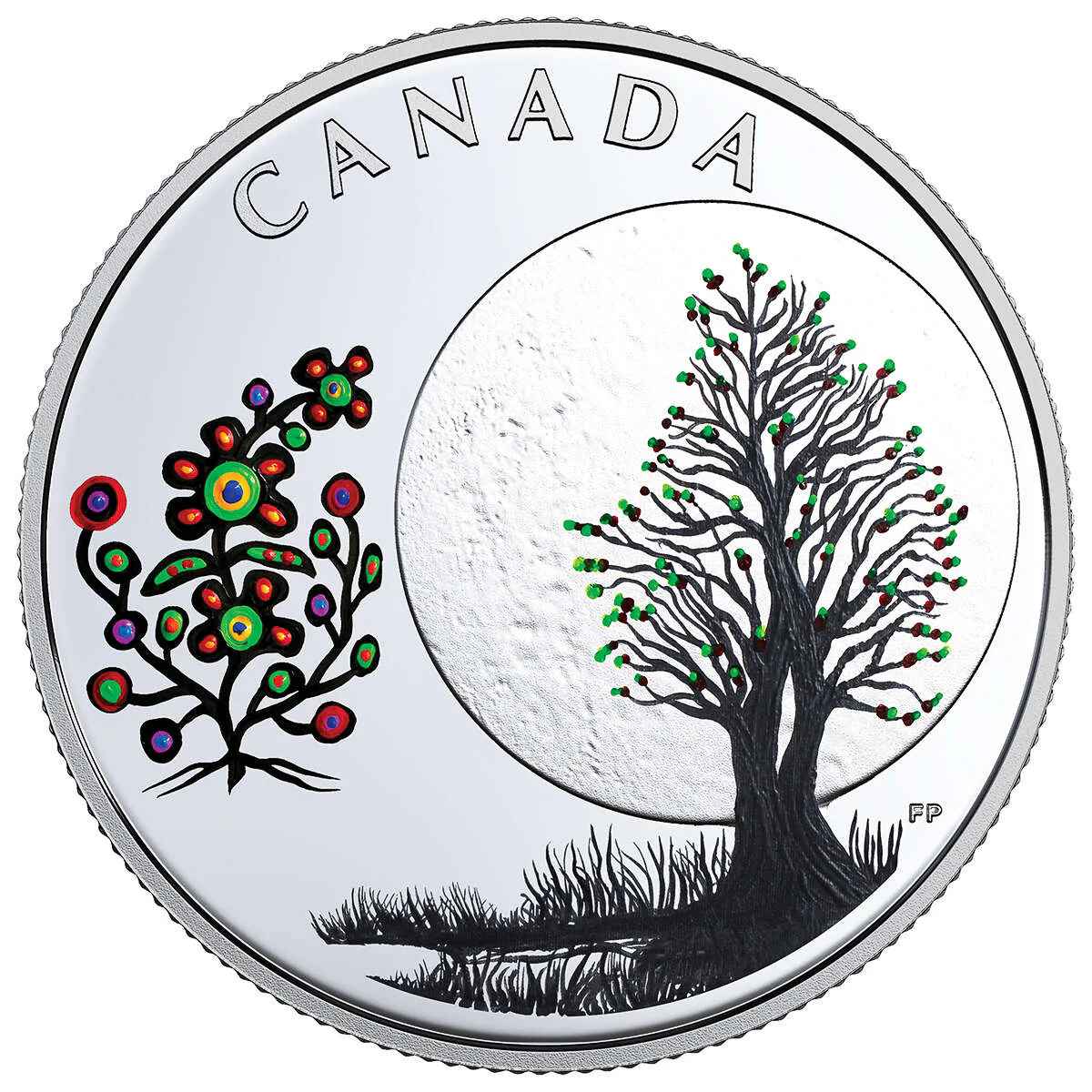 2018 $3 Thirteen Teachings From Grandmother Moon Flower Moon