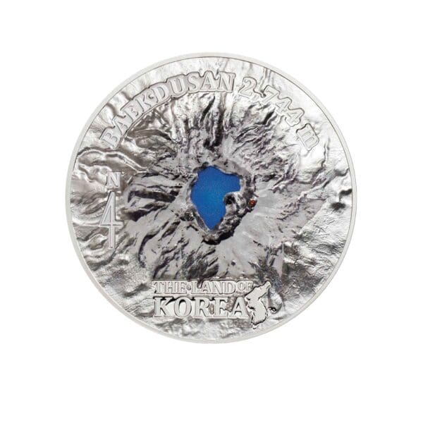 2019 $25 Baekdusan The Land of Korea 5oz Silver Proof Coin