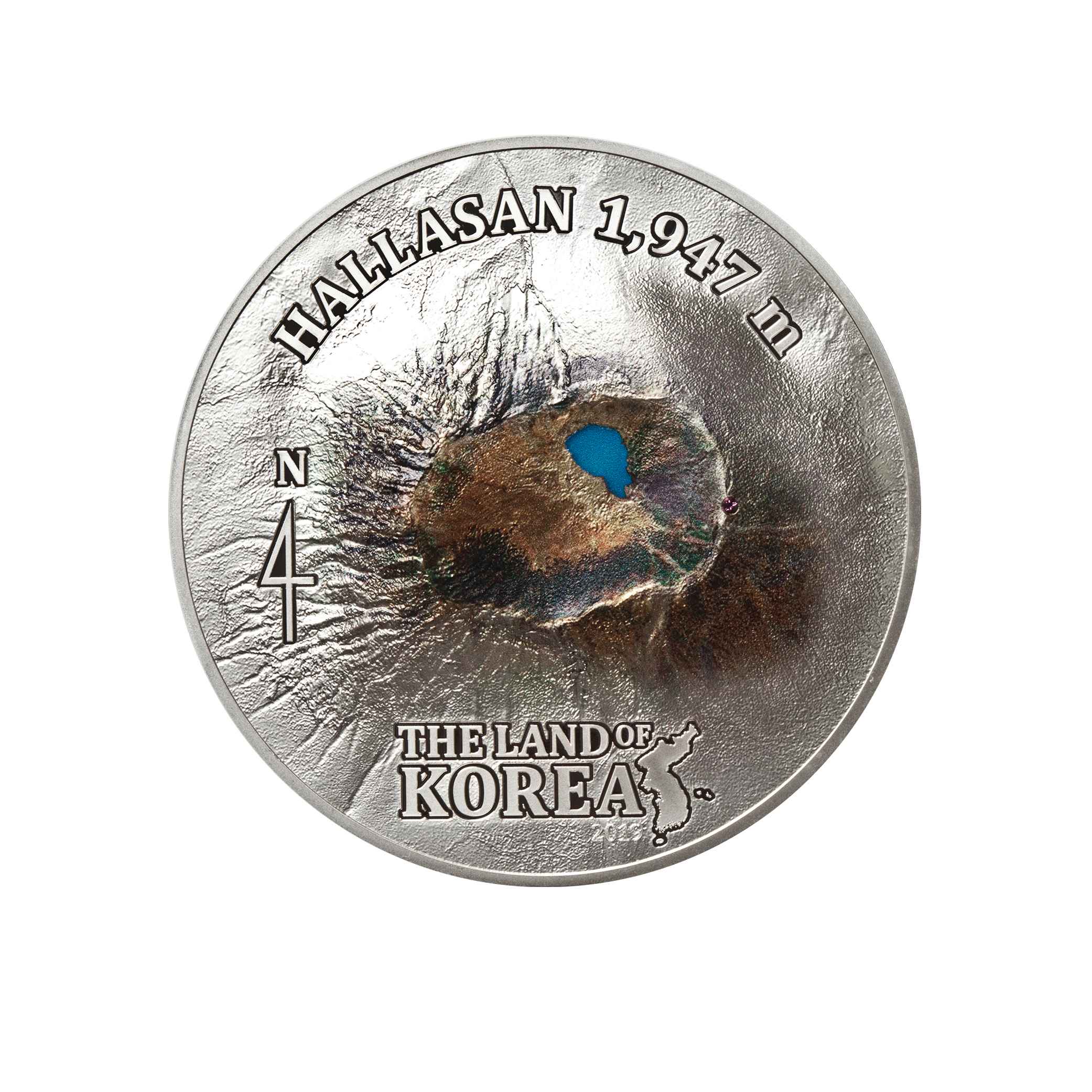2019 $25 Seven Summits Hallasan 5oz Silver Proof Coin