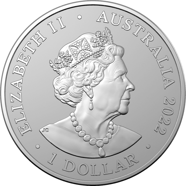 2022 $1 Impressions of Australia Kangaroo Frosted UNC Coin In Capsule - Image 3