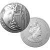 2022 $1 Impressions of Australia Kangaroo Frosted UNC Coin In Capsule
