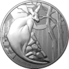 2022 $1 Impressions of Australia Kangaroo Frosted UNC Coin In Capsule - Image 2