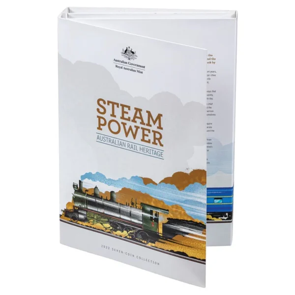 2022 50c Australian Steam Train Coins - 7 Coin Set - Image 9