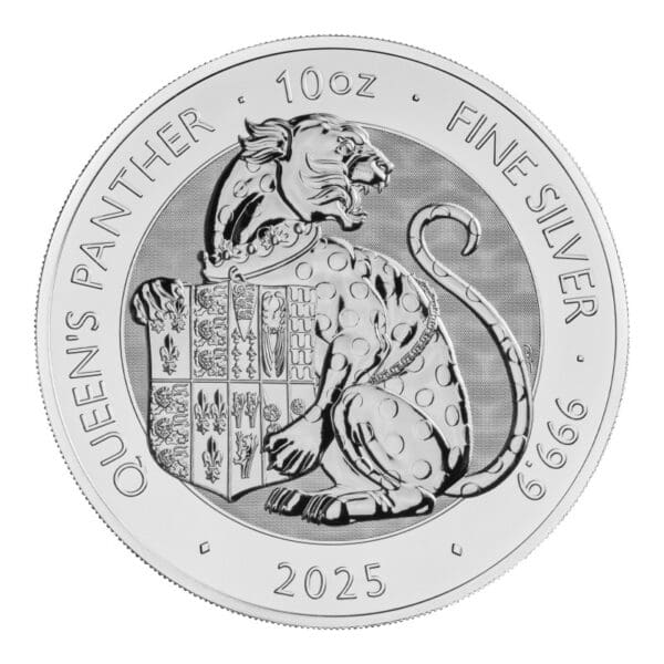 2025 £10 10oz Silver Panther - The Queen’s Beasts Tudor Bullion Round - Image 2