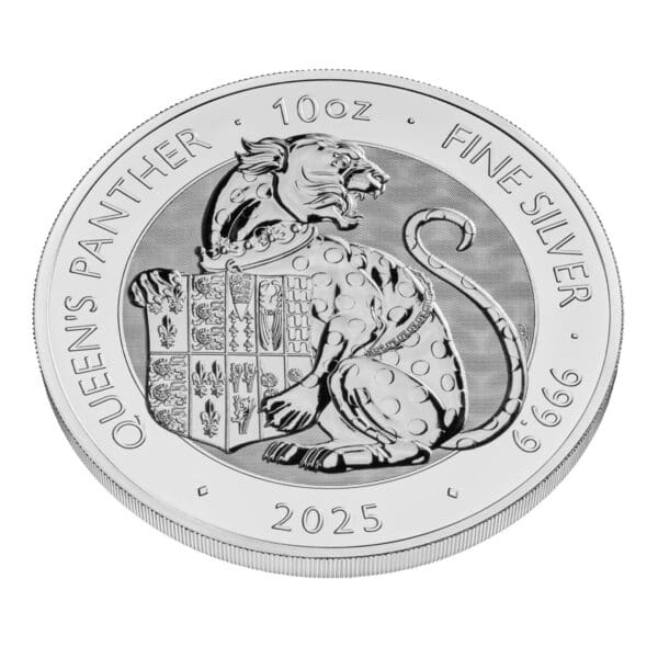 2025 £10 10oz Silver Panther - The Queen’s Beasts Tudor Bullion Round - Image 3