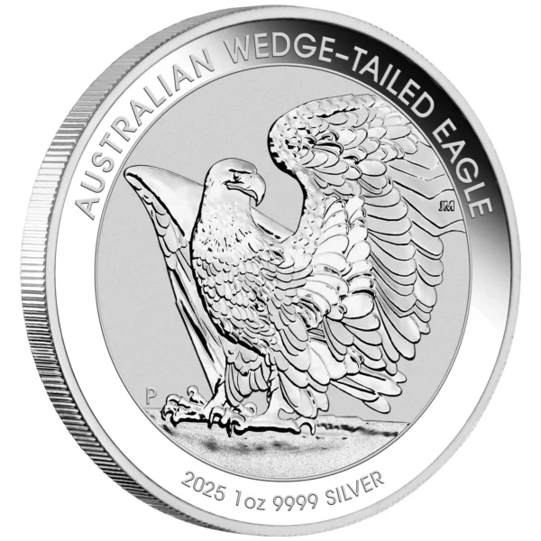 2025 $1 Australian Wedge-tailed Eagle 1oz Silver Bullion Round - Image 2