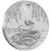 2025 $8 Year of the Snake Lunar Series III 5oz Silver Bullion Coin - Image 2