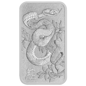 Lunar Snake 1oz Perth Mint Silver Minted Bar