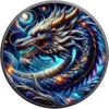 2024 Dragon of Ice 1oz Silver Colouried American Eagle Coin