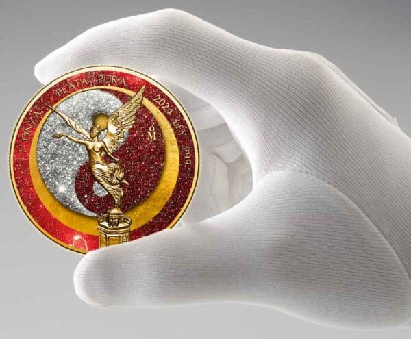2024 Sun & Moon Yin Yang Red Edition 1oz Silver Libertad Coin - Image 3