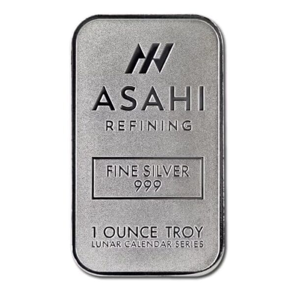 2025 1oz Asahi Lunar Snake .999 Silver Bar - Image 2