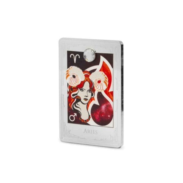 2025 Star Signs of the Zodiac - Aries Silver Proof 2oz Coin - Image 9
