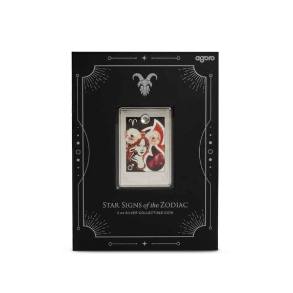 2025 Star Signs of the Zodiac - Aries Silver Proof 2oz Coin - Image 4