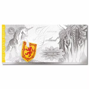 2018 Unicorn Of Scotland Queens Beasts 3g Silver Note - Front of Note