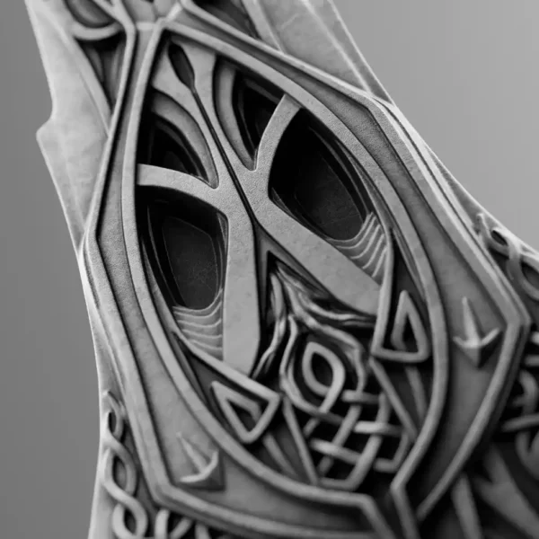 2025 Gungnir (Odin's Spear) 2oz Pure Antiqued Silver Shaped Medal - Image 5