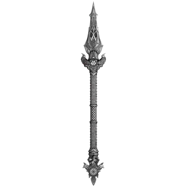 2025 Gungnir (Odin's Spear) 2oz Pure Antiqued Silver Shaped Medal - Image 7