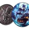 2024 $1 Shadow Ship Masters Of The Seas American Eagle 1oz Silver Coin - Image 2