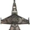 2025 Fighter Jet Shaped 1oz Silver Antiqued	Liberia Coin - Image 2