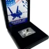 2025 Fighter Jet Shaped 1oz Silver Antiqued	Liberia Coin - Image 3