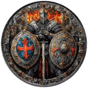 2024 Warrior of Fire Knights of Honour 1oz Silver Eagle Coin