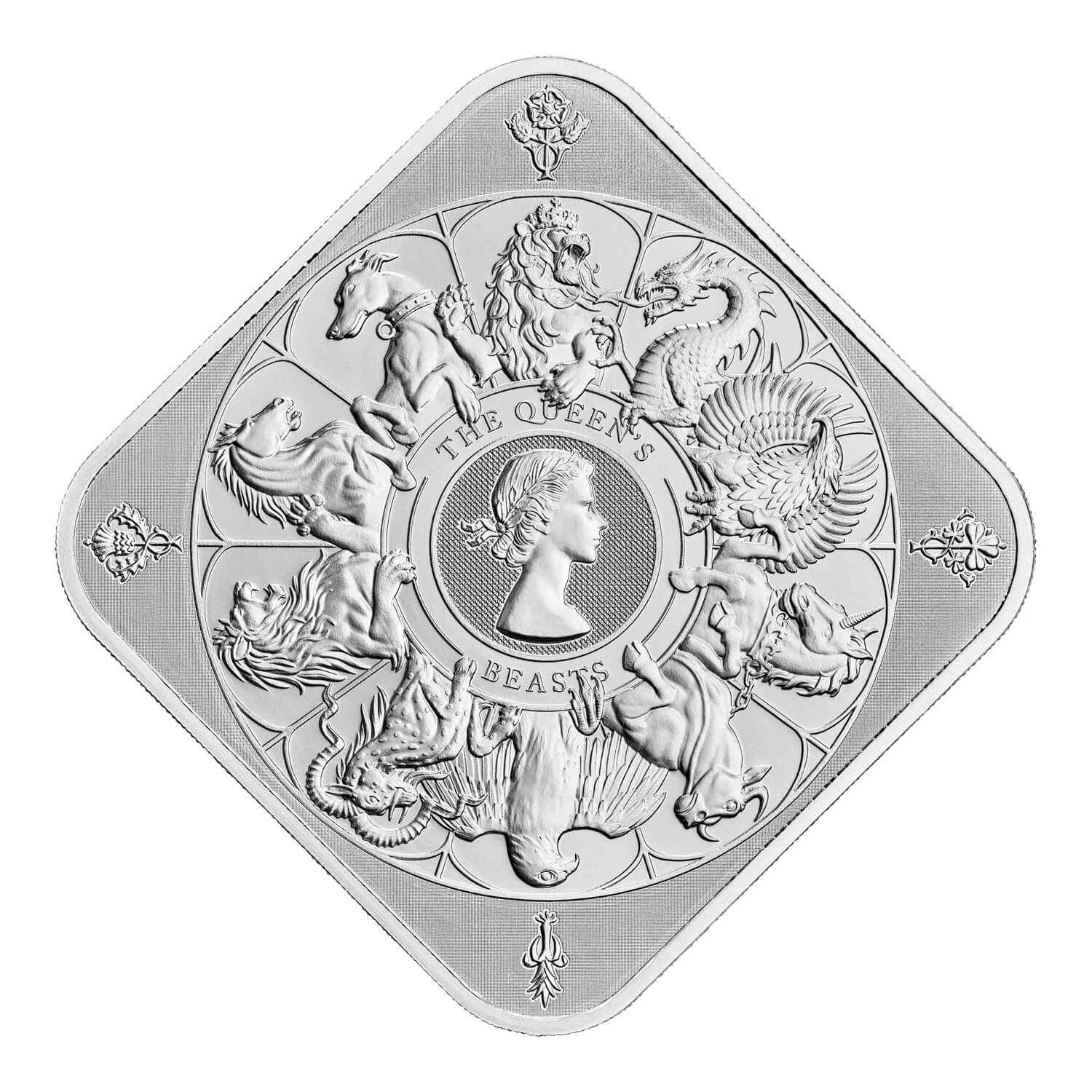 The Queen's Beast Completer 10oz Silver .9999 Bullion Bar