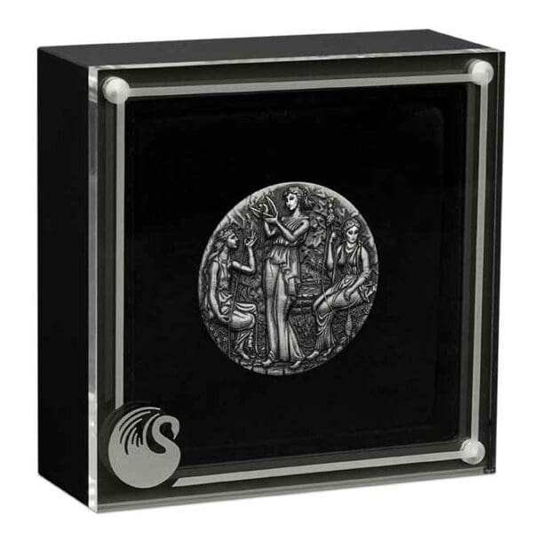 2025 The Fates - The Moirai 2oz Silver Antiqued Coin - Image 4