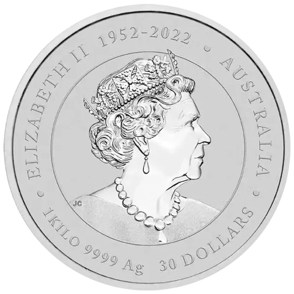 2024 $30 Australian Lunar Series III Year of the Dragon 1kg Silver Bullion Coin - Image 3
