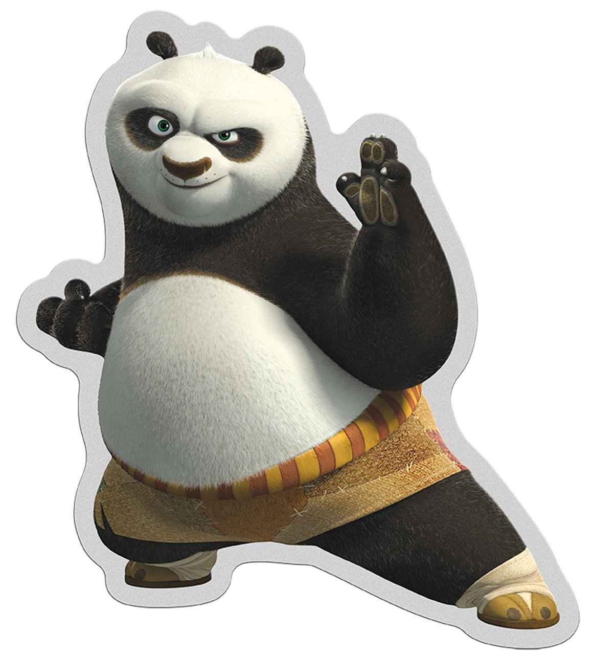 2023 Kung Fu Panda 1oz Silver Po Shaped Coin