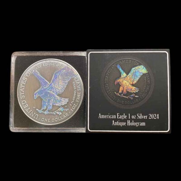 2024 Hologram American Eagle 1oz Silver Antiqued Coin - Image 2