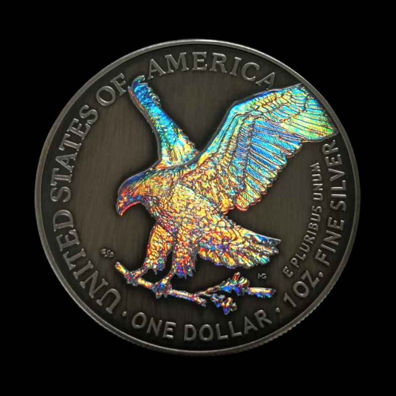 2024 Hologram American Eagle 1oz Silver Antiqued Coin