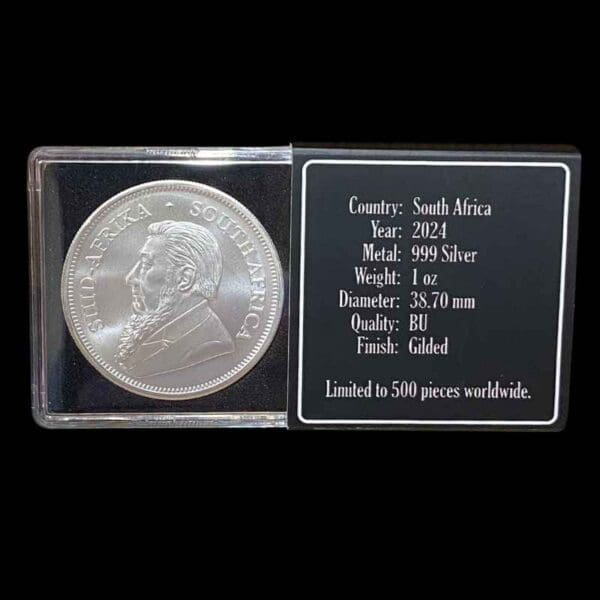 2024 Krugerrand 1oz Silver Gilded Coin - Image 3
