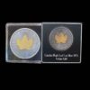 2025 1oz Maple Leaf Silver Antiqued Gilded Coin - Image 2