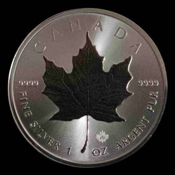 2025 1oz Maple Leaf Silver Ruthenium Plated Coin