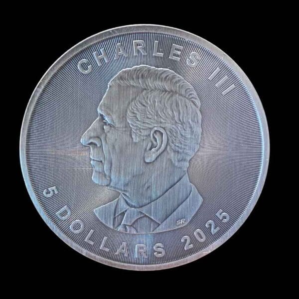 2025 Galaxy 1oz Maple Leaf Silver Coloured Coin - Image 4